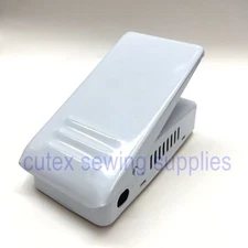 Universal White Metal Sewing Machine Foot Control #704NS-W, Pedal Only, No Cord