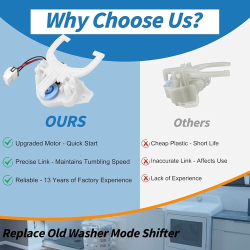 Washer Mode Shifter Actuator Assembly For GE Hotpoint GTW460ASJ9WW GTW465ASN9WW - 第 8/20 張圖片