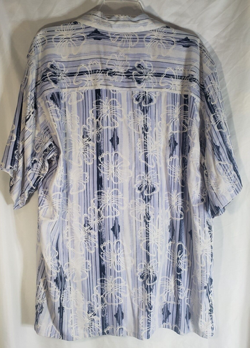 Boca Classics Island Wear Men Shirt LG Button Short Sleeve Floral Hawaiian Silk - Picture 7 of 7