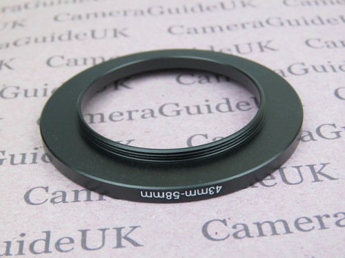 Adaptador de anillo de filtro escalonado 43 mm a 58 mm 43 mm-58 mm - Imagen 2 de 2