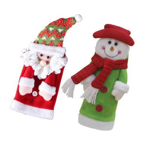 2 Pcs Xmas Wine Bottle Cover Christmas Bottle le moins cher Clothes Bottle Cover