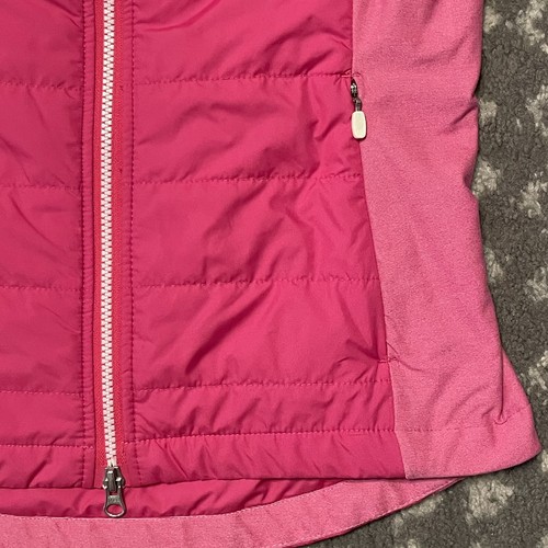 Zero Restriction Pink Tess Vest Womens Sz XS Primaloft Dual Direction Zipper - Picture 4 of 17