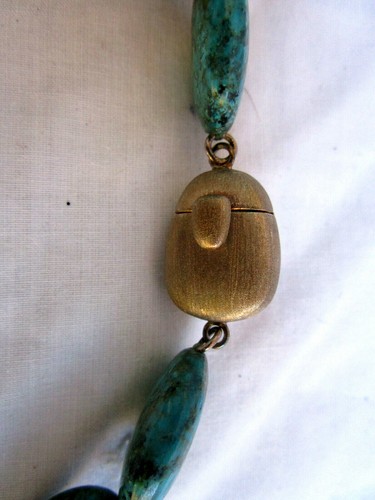 WHITNEY KELLY.TURQUOISE..NECKLACE..825 SILVER CLASP..LARGE STONES..NEW BOX - Picture 3 of 3