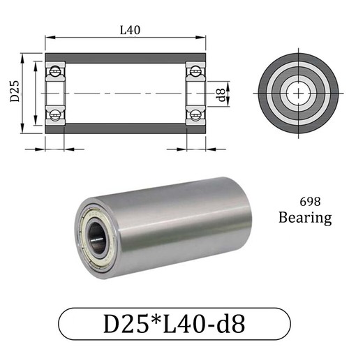 304 Stainless Steel Roller Plastic Bearing Cnc Guide Wheel Flat Belt Idler Wheel - Picture 32 of 62