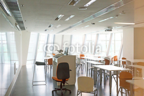 Bild auf Poster modern classroom interior and furniture Bild auf Poster modern classroom interior and furniture