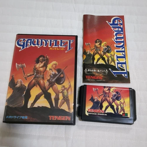 Gauntlet TENGEN for Mega Drive, box and manual included Game Vintage J10