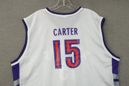 Champion Vince Carter Toronto Raptors Home Jersey Vtg 90s NBA Basketball Size 48 - Picture 7 of 9