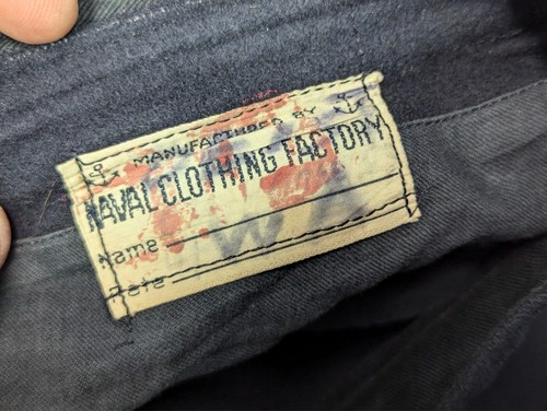 Vintage Naval Clothing Factory Mens Pants navy pants vintage naval pants - Picture 3 of 7