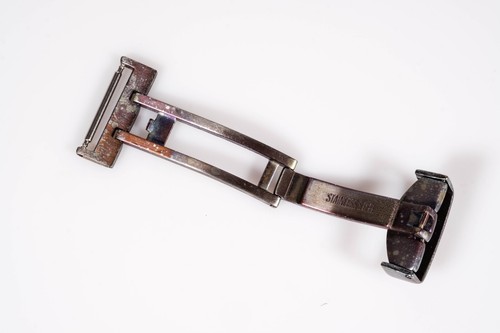 FIBBIA PER CINTURINO – OROLOGIO - OUT OF ORDER A FARFALLA DA 18MM. - Foto 4 di 5