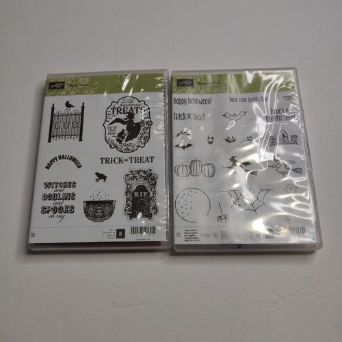 Lot Of 2 Stampin Up Spooky Fun And Toxic Treats Halloween Themed
