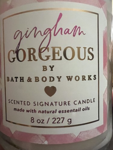NEW! BATH & BODY WORKS (GINGHAM GORGEOUS) 1 WICK CANDLE LE 💝 - 第 1/3 張圖片
