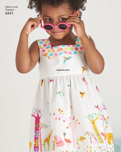 NEW LOOK 6441 TODDLERS' DRESS TOP & TROUSERS Sewing Pattern Ages 6 month - 4 yrs - Picture 4 of 6