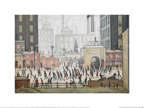 L.S. Lowry - Coming From the Mill, 1930 - Impresión oficial de bellas artes - 2 tallas - Imagen 2 de 3