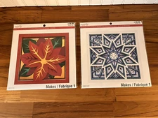 Paper Layering Kit “Snowflake”  "Poinsettia" Christmas Lot 2 Recollections New