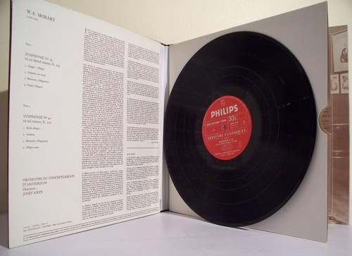 33T MOZART Disque LP 12" Josef KRIPS - SYMPHONIE N° 39 et 40 - PHILIPS 6500430 - Picture 3 of 3