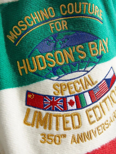 Moschino Herren Hudson's Bay HBC Jogginghose USA Größe 40 Made in Italy NEU Neu mit Etikett - Bild 2 von 7