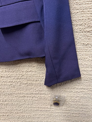 Nipon Boutique Traje Chaqueta Mujer 18 Azul Marino Escote Cuadrado Ropa de Trabajo Carrera Classi - Imagen 7 de 12