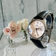 FENDI Watch 210G Salmon Pink Rare Used From Japan Check description