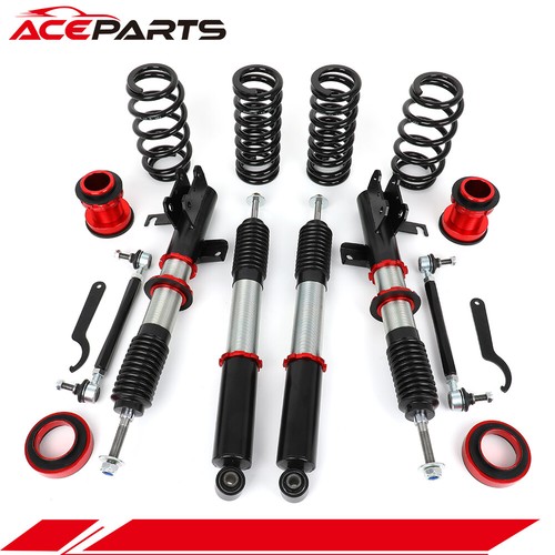 Red Coilovers Struts Shocks Spring Kit For 2013-15 Chevrolet Malibu Adj Height - Picture 2 of 4