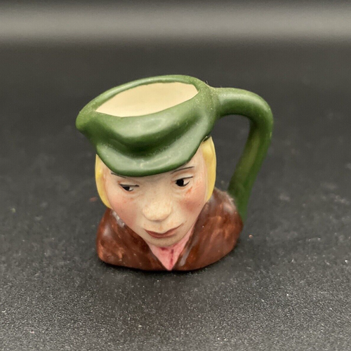 Taza Giratoria Vintage Artone Toby Oliver - Porcelana Miniatura Pintada a Mano - Inglaterra - Imagen 1 de 6