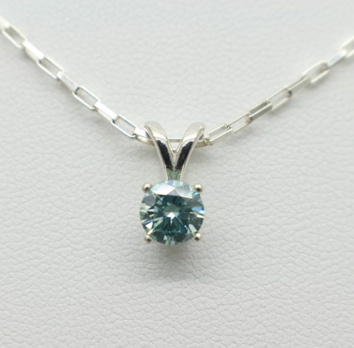 .75cts Ice Blue VVS1 Diamond "Pendant Only" Lab Created $1050 Appraised Retail.