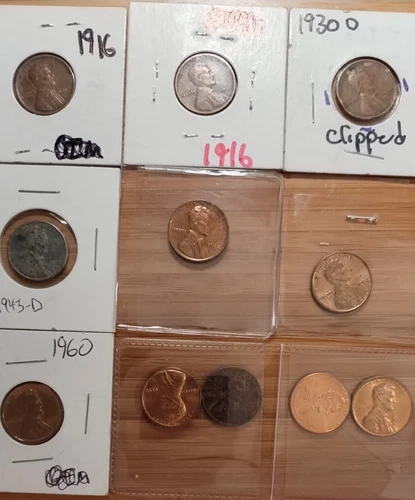 Lincoln Cent:  16, 30D, 43D Steel, 42 Proof, 57D, 60 Proof, 70, 70S...11 total