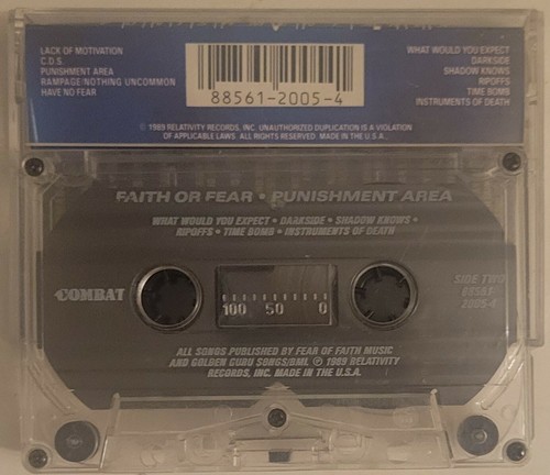 Thrash Speed Heavy Metal Cassette Excel Overkill D.A.M . Faith Or Fear - Picture 5 of 6