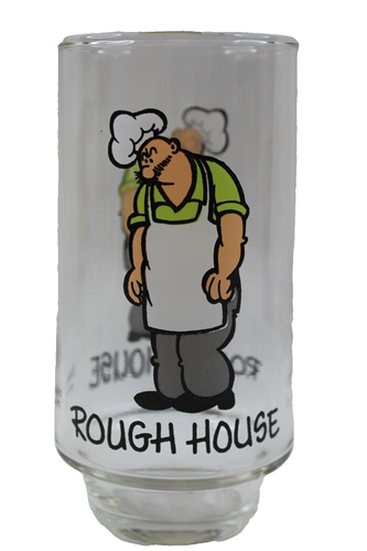 1975 Coca-Cola Kollect-A-Set Popeye Series Rough House Collector Glass - Picture 1 of 7