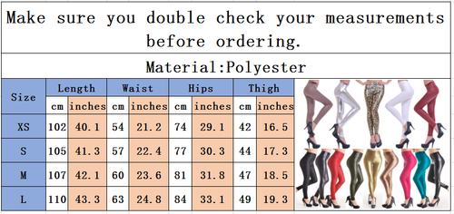 Womens Slim Leggings Ladies High Waist PU Leather Skinny Jeans Long Plain Pants - Picture 10 of 17