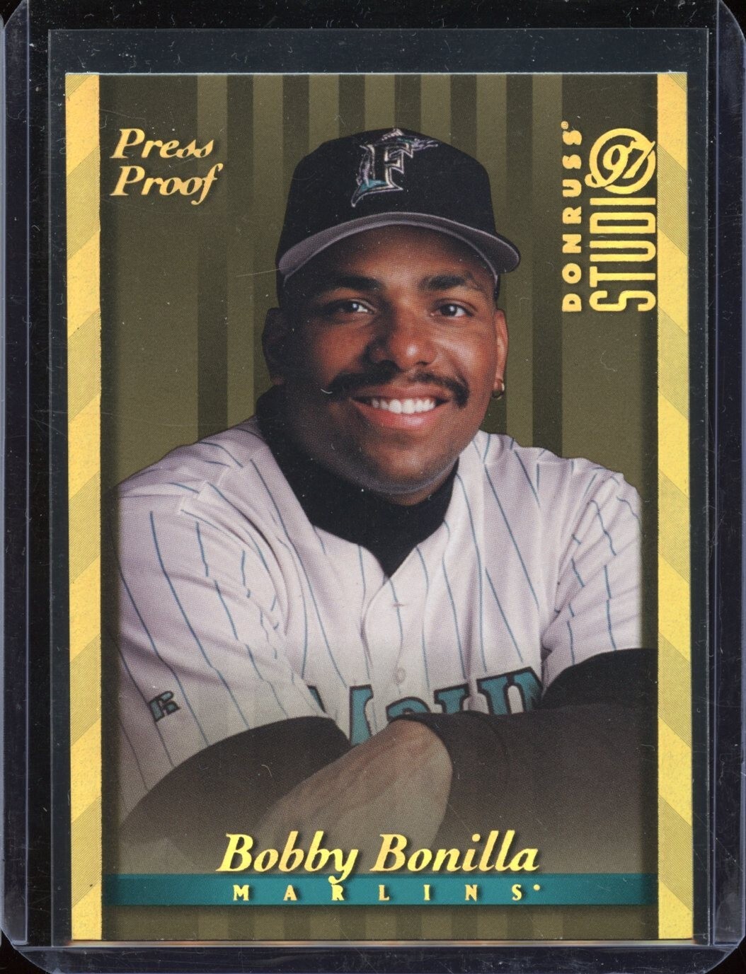 1997 Donruss Studio Gold Press Proof #75 Bobby Bonilla - Marlins