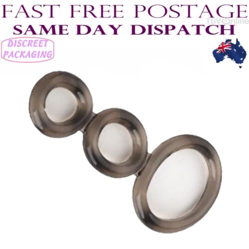 Cock Ring Silicone Rubber Stretchy Penis Erection Sex Toy For Men Adult Balls AU - Picture 25 of 29