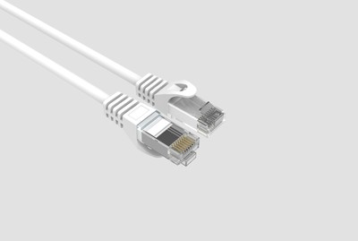 CAT6 Slim Ethernet Patch Cable White 7FT 25 PAK