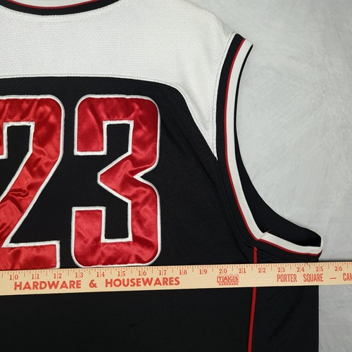 Maglia vintage Air Jorden Jumpman camicia uomo XXL nera rossa senza maniche - Foto 19 di 24