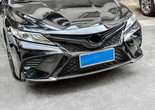 Adecuado para Toyota Camry 2018-2020 fibra de carbono ABS borde de moldeo delantero parachoques - Imagen 3 de 6