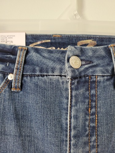 Seven7 Blue Jeans Women's 14 Tummy Slimming Denim Straight Leg Pants NWT - Picture 6 of 8