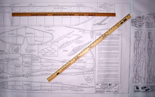 Berkeley SINBAD 60 PLAN + PARTS PATTERNS Enlarged to 60" From SINBAD 40" PLAN - Picture 5 of 9