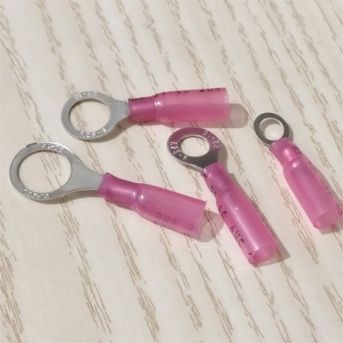 50-300x Red Heat Shrink Ring Terminals 22-16 AWG Wire Crimp Connectors M5-M10 - Picture 5 of 20
