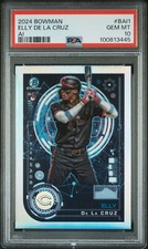 2024 Bowman Chrome AI #BAI Elly De La Cruz PSA10 Rookie Cincinnati Reds Rare