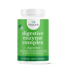 Nbpure Vegan Digestive Enzyme Complex – Daily Bloating, Gas, & Food Digestive