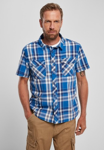 BRANDIT Camicia uomo casual quadri in cotone maniche corte ROADSTAR Shirt - Picture 33 of 45