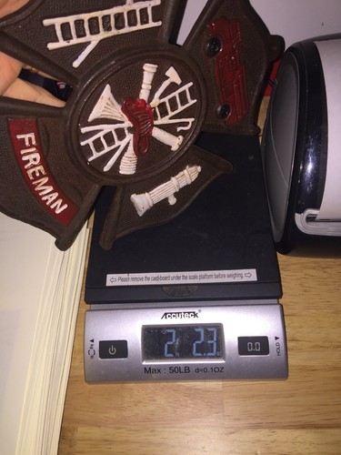 Feuerwehrmann Feuerwehrmann Rettung Gusseisen Schild Plakette Feuerwehrchef Malteserkreuz 2+ Pfund - Bild 7 von 7