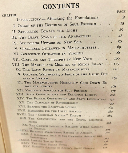 1914 "Religious Liberty In America"/ Charles M. Snow FIRST EDITION hardcover SDA - 第 8/10 張圖片