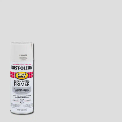 12 Oz. Flat White Metal Primer Spray   Rust-Resistant, Quick-Dry Clean Surface P