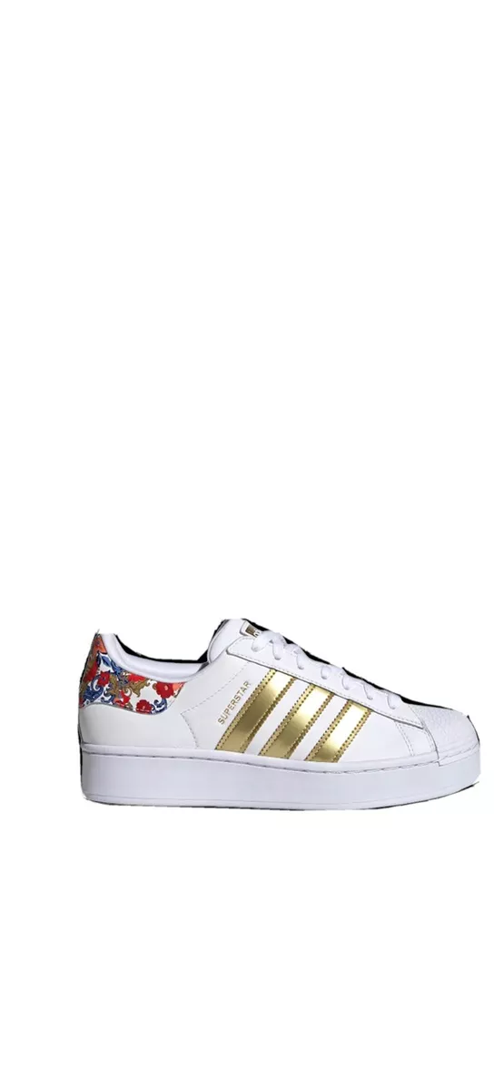 Adidas Her Studio London White Floral Heel Shoes Size 8 Superstar