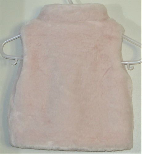 Chaleco de piel sintética completamente forrado rosa rosa talla 3 meses para niñas - Imagen 2 de 4