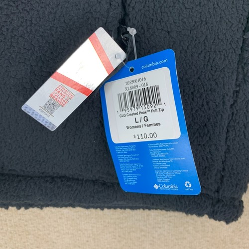 🚨¡NUEVO! Chaqueta Columbia Crested Peak L Negra Nebraska College Acolchada Sherpa - Imagen 5 de 11