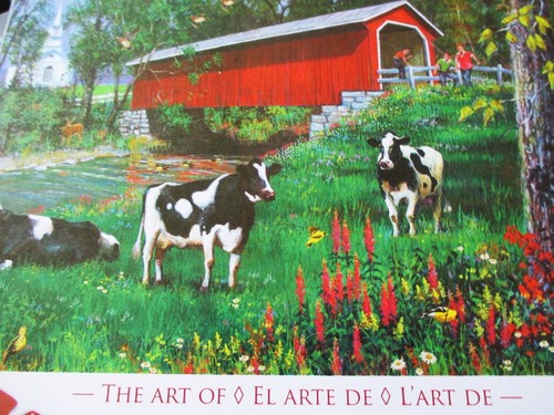 550 Piece J. Charles Art Puzzle "Time For A Lil' Fishing" 18" x 24" New K I - Picture 5 of 5