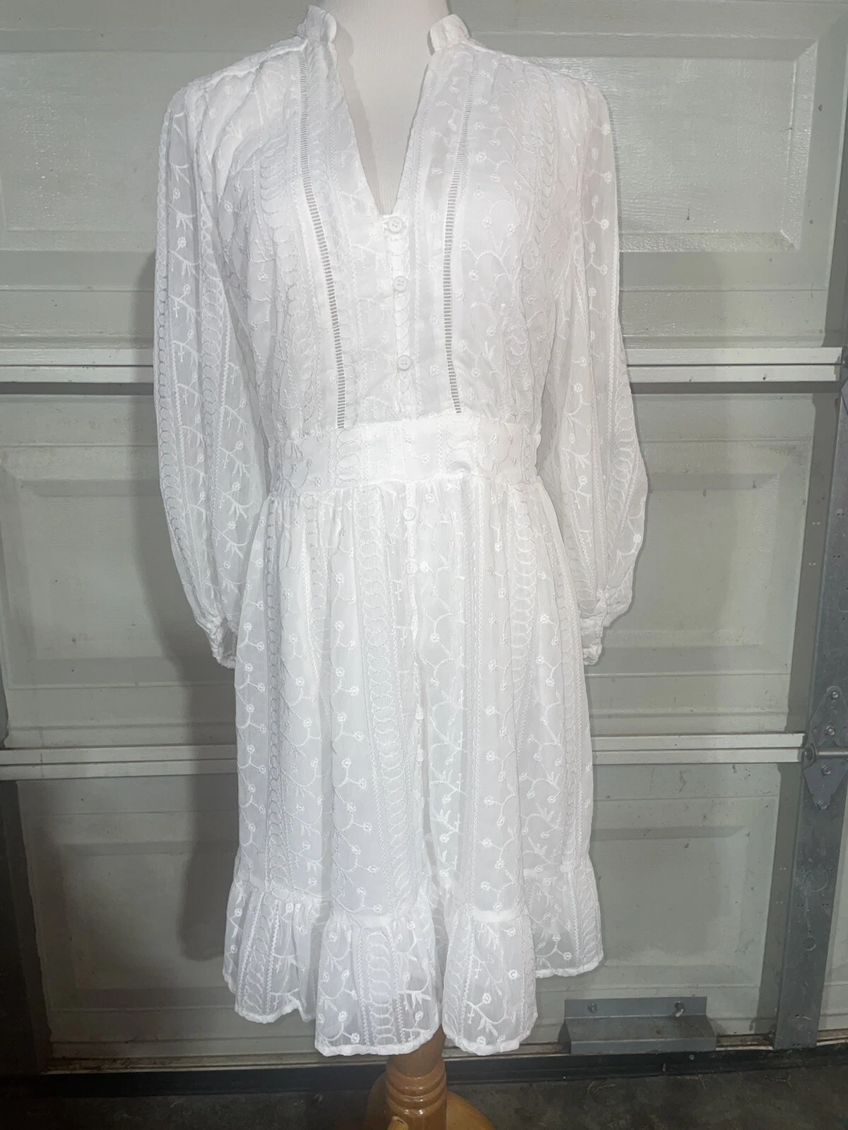 OFF WHITE Abito fata bianco sporco Baltic Born Harmony nuovo con etichette abito medio cottage core matrimonio