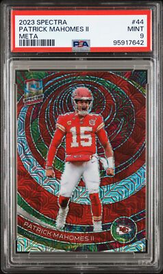 Patrick Mahomes II 2023 Panini Spectra Meta #44 /25 PSA 9