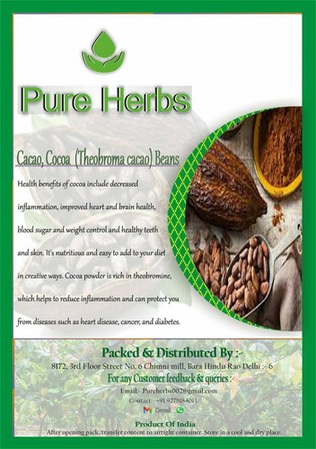 Pure Herbs Cacao Cocoa Theobroma cacao Beans HV701